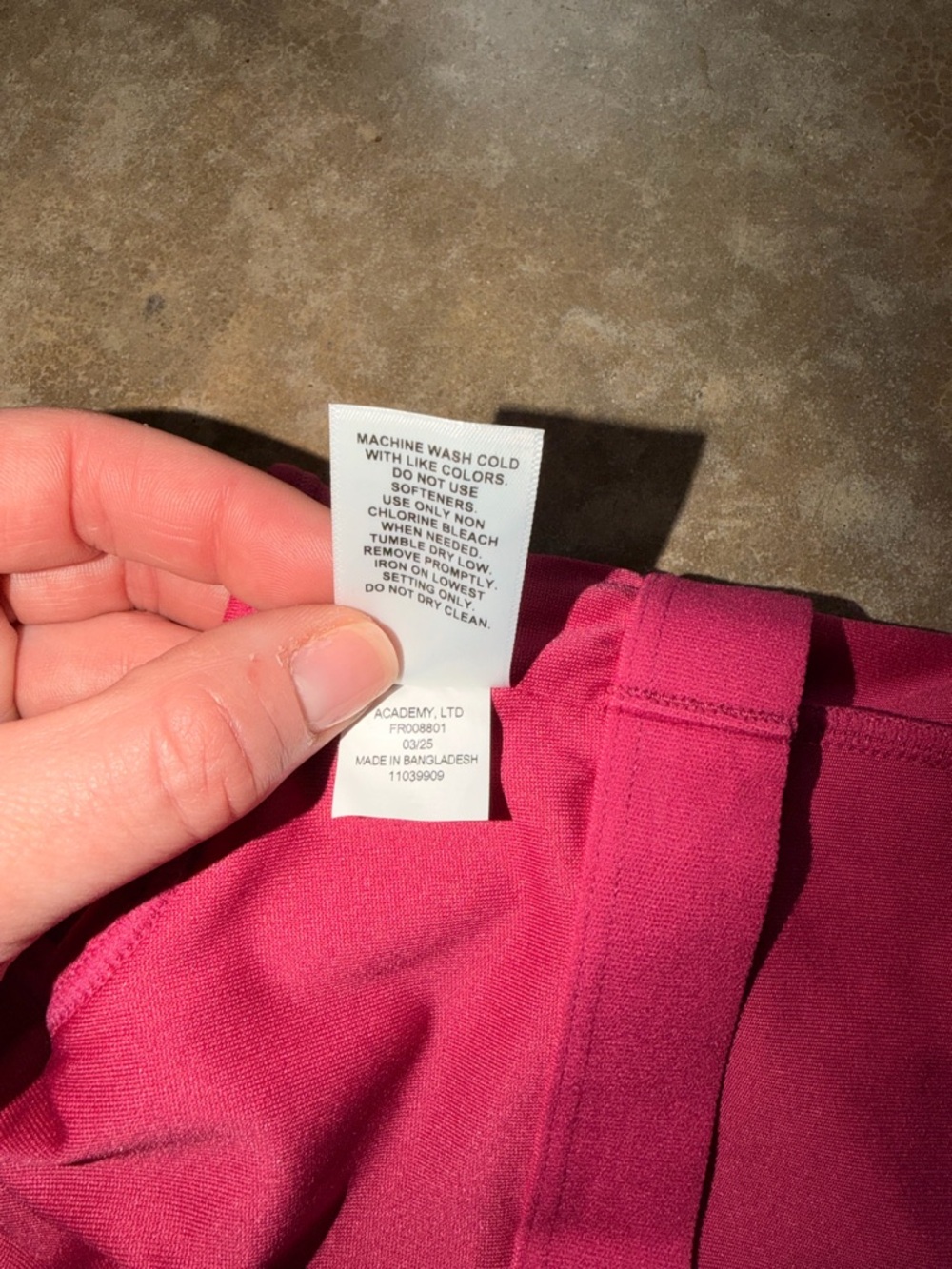 Freely - Pink Athletic Top with Built in Bra - Girls M NWT - Picture 9 of 9